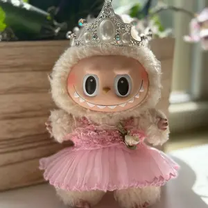 Sparkling Star Princess Outfit with Tiara for Labubu Collectible