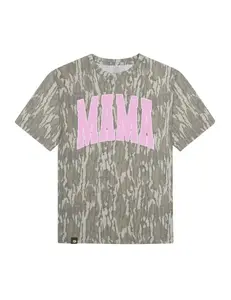 MAMA Camo Mossy Oak T-Shirt 3D All Over Print Unisex for Men & Women Oversize Drop Shoulder Vintage Yarn Streetwear