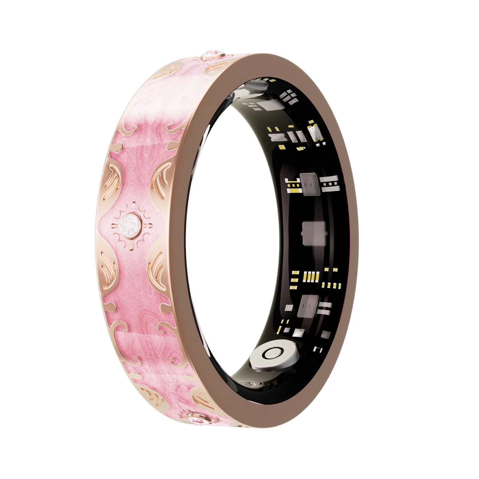 2026 Smart Ring for Women - Smart Tracking Wearable Devices & Fitness Tracker Ring with Step, Distance, Calories, 120+ Sports Mode, Stress Monitor, Menstrual Cycle for iPhone Android, No Subscription - Mothers Day Gifts & Women Gifts