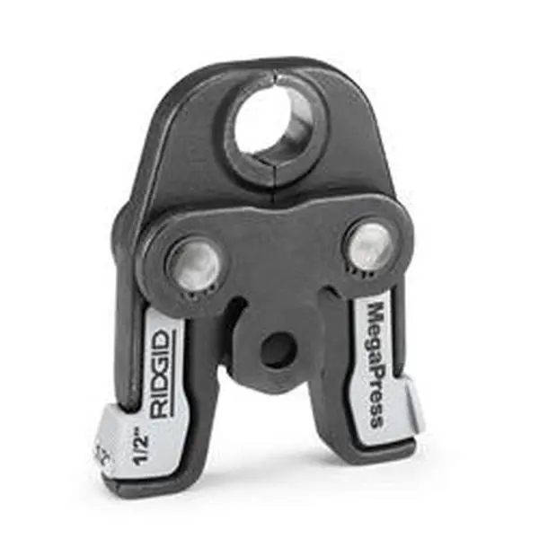 Ridgid Compact MegaPress Hand Riveter - 0.5 in. Compact Press Tool with Steel Jaws, Flameless Black Iron Pipe Pressing Tool, Eliminates Need for Hot Work Permits, Metric Size Compatible, Makes Steel Press Connections In Tight Spaces