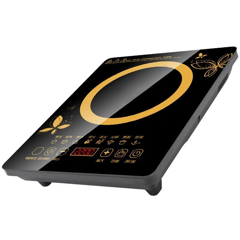 Intelligent Induction Electric Ceramic Cooker - Energy Efficient Compact Household Hot Pot with Auto Shut-Off, Multi-Cooking Functions, Small Footprint, Waterproof Panel, Timer, Overheat Safe, Ideal for Family Gatherings, 280x70x350mm Kitchen Appliance, S