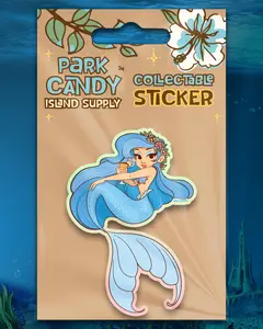 Blue Mermaid Lagoon Pixie Dust Sticker