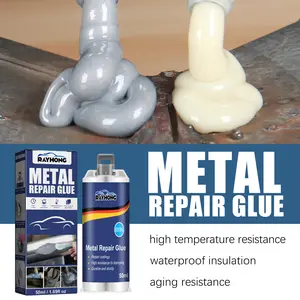 Metal Casting Glue for Daily Metal Castings, Porosity Cracks Welding Strong Adhesive, High Temperature Resistant Welding Glue, Metal Repair Glue