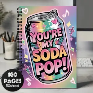 K-Pop Korean Pop Culture Spiral Planner Notebook, Snsd Theme Diary & Notepad, Korean and English Translations, Cute K-Pop Gift