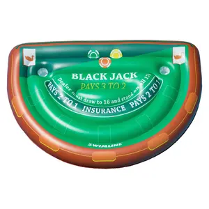 Swim Central 60" Inflatable Blackjack Table with Cards