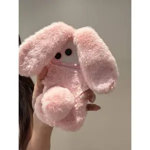 Plush Heart Rabbit Phone Case | Soft Case for Fall/Winter | Compatible with iPhone 17/16/15/14/13/12/11/XR