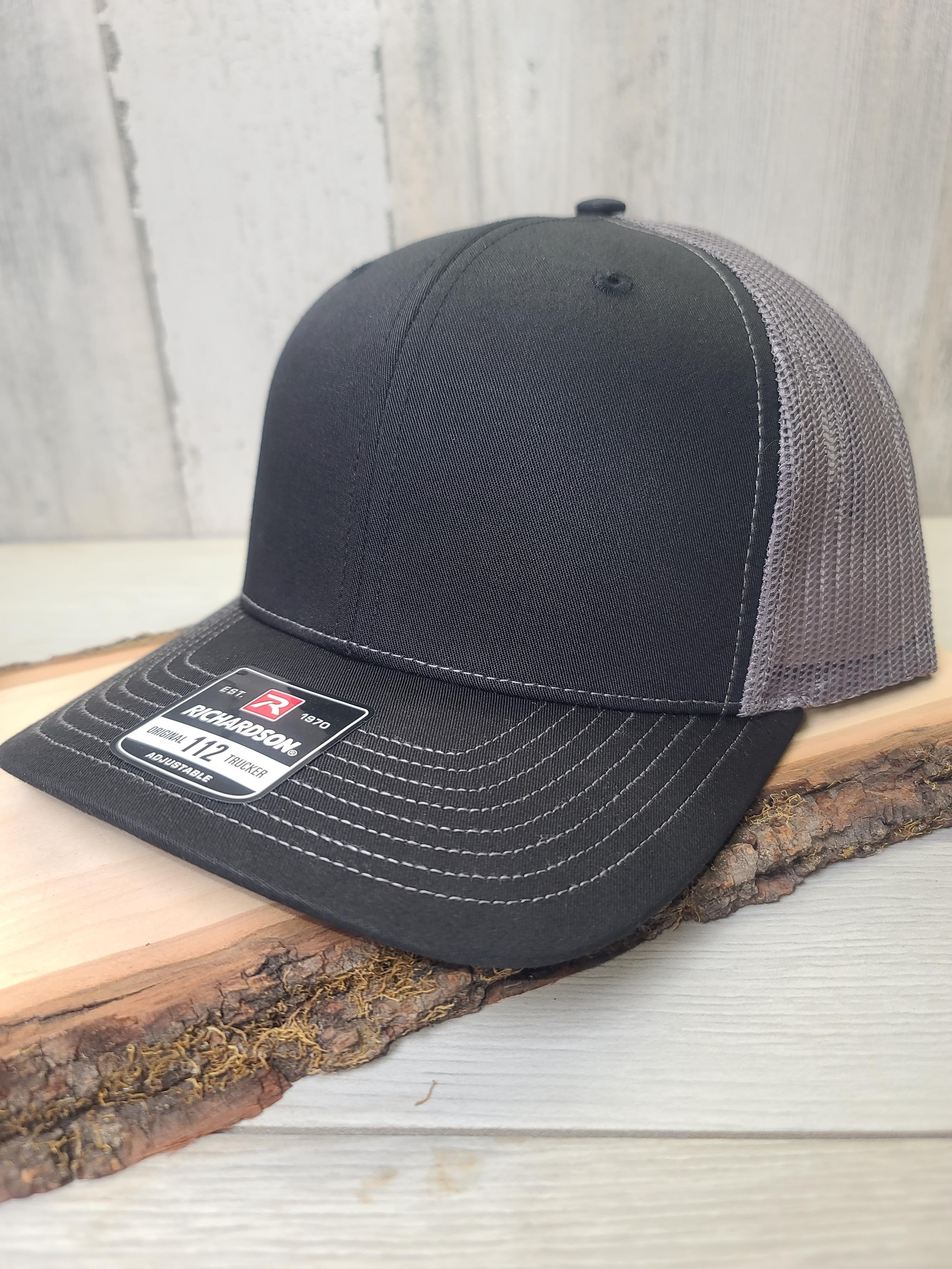 Fatherhood Is A Walk In The Park Premium Hat - Richardson 112 Trucker Hats Leather Patch Hat - Men's Accessories - Father's Day Gift - Men's Gift - Gift For Dad