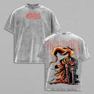 Limited Edition IGRIS T-Shirt - Shadow Soldiers Sung Jin-Woo Solo Leveling T-Shirt Anime Double Printed Oversize Lightweight Acid Washed Graphic Tee Gift For Anime Fan