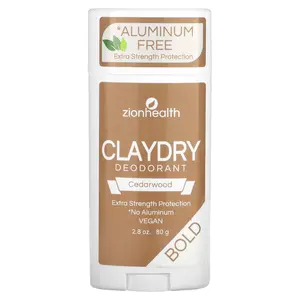 Zion Health Bold, ClayDry Deodorant, Cedarwood, 2.8 oz (80 g)