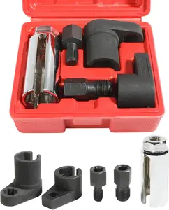 Automotive Oxygen Sensor Socket Removal Tool Wrench and Thread Chaser Set 5Pcs