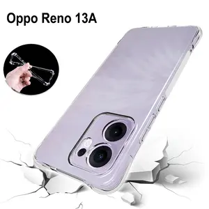 Oppo Reno 13a Japanese Edition Cph2699 Anti-Drop Transparent Air Cushion Silicone Case, Shockproof Protective Cover for Oppo Reno13 A Jap