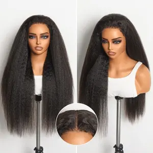 【LIVE】Luvme All-Day Comfort™ Wig 4C Kinky Edges Kinky Straight Glueless 7x6 Closure HD Lace Human Hair Wig Pre-Cut Lace