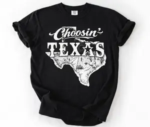 Choosin' Texas Tshirt, Country State Pride Tee, Western Texas Shirt, Pride Wear Outfit, Texas Lover Gift, Country Lifestyle Top, Texan Shirt