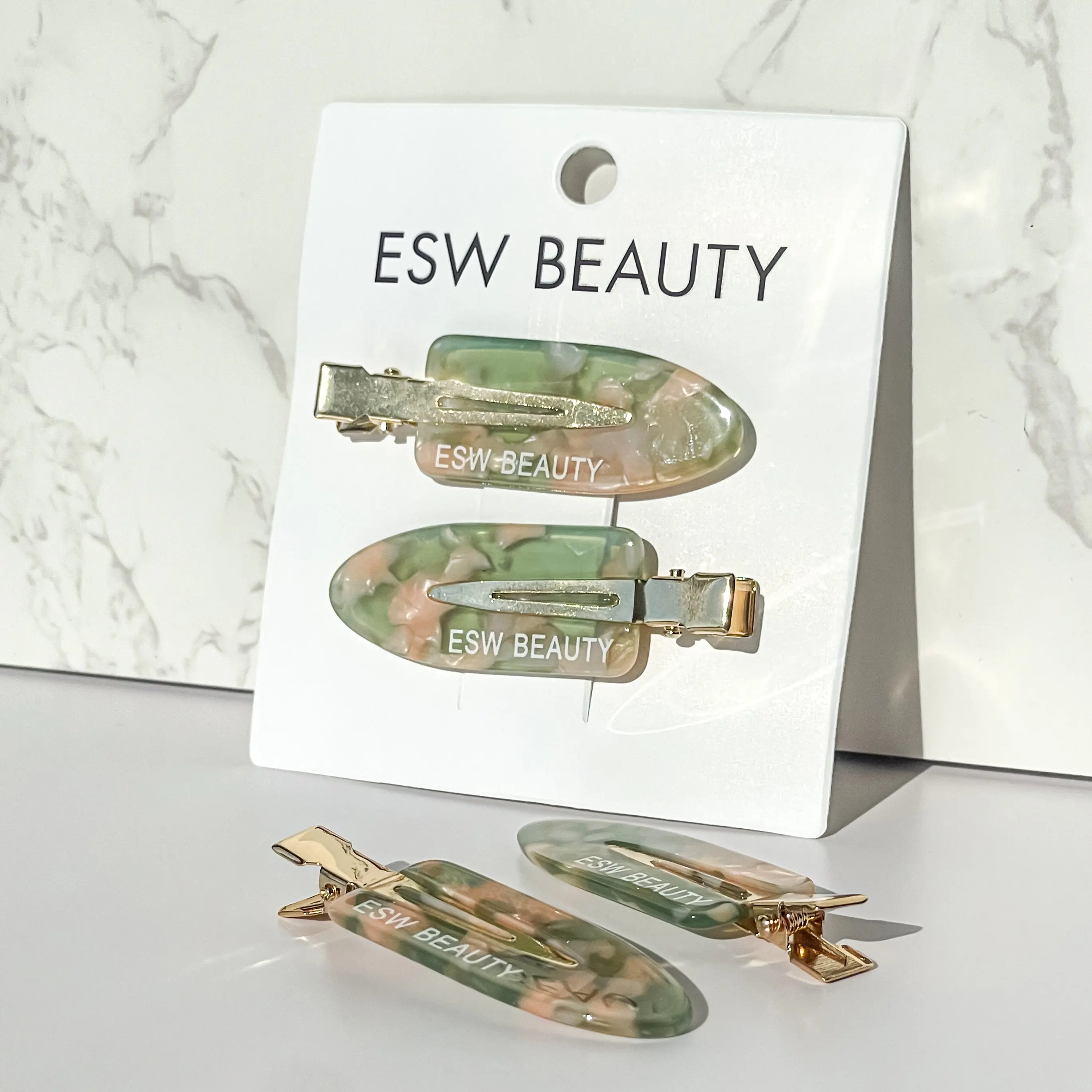 Strawberry Matcha Duo Creaseless Hair Clips