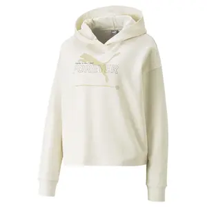 PUMA Womens Essentials Better Graphic Hoodie Casual Outerwear Casual - Off White PUMA Womens Essentials Better Graphic Hoodie Casual Outerwear Casual - Off White