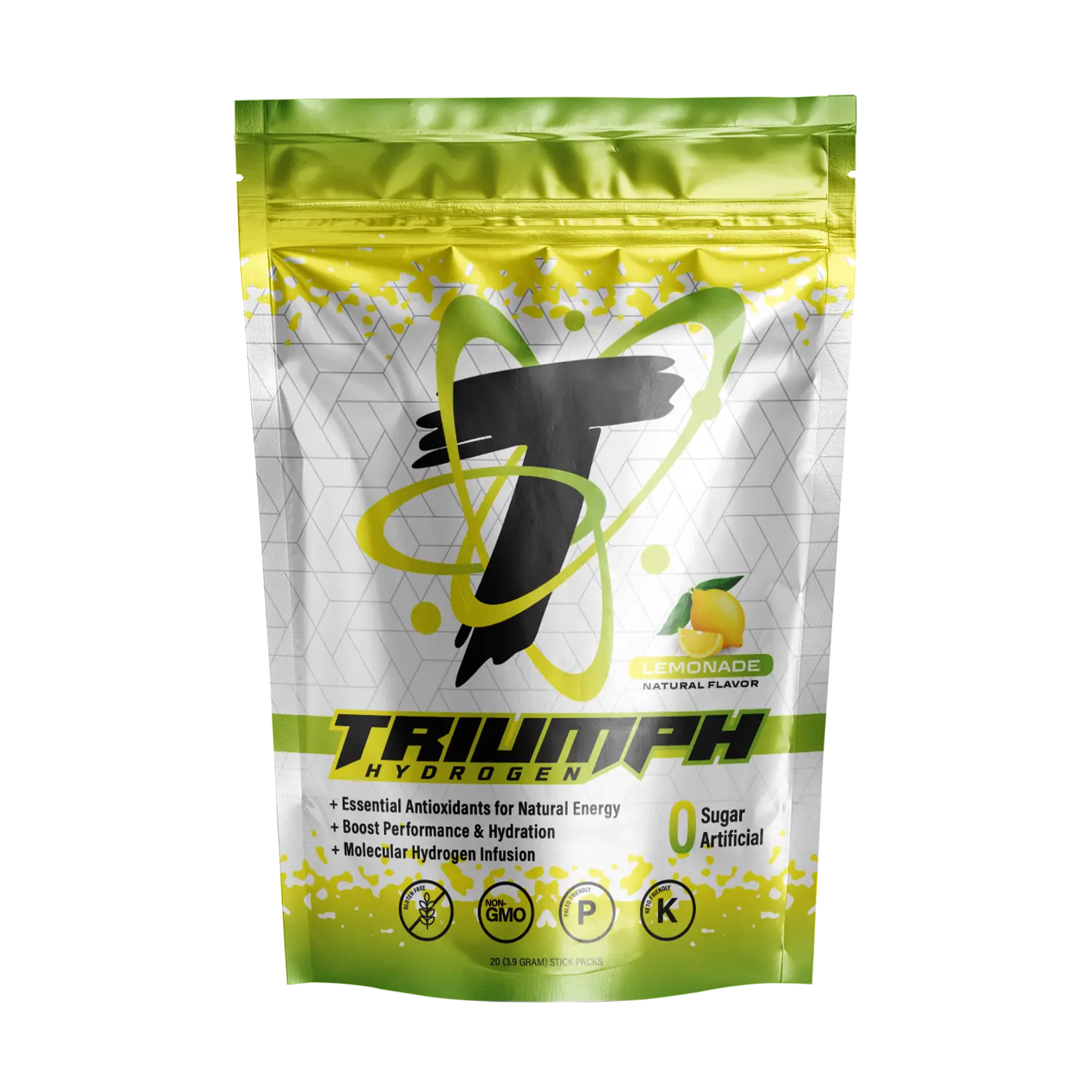 20 Count - Hydrogen Electrolyte Stick Pack - Lemonade