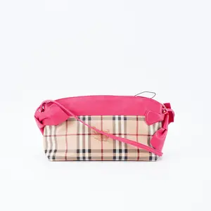 Pre-owned BURBBERY PVC Crossbody Bags Burberry Haymarket Check Bow Tie Crossbody Bag BGP208500