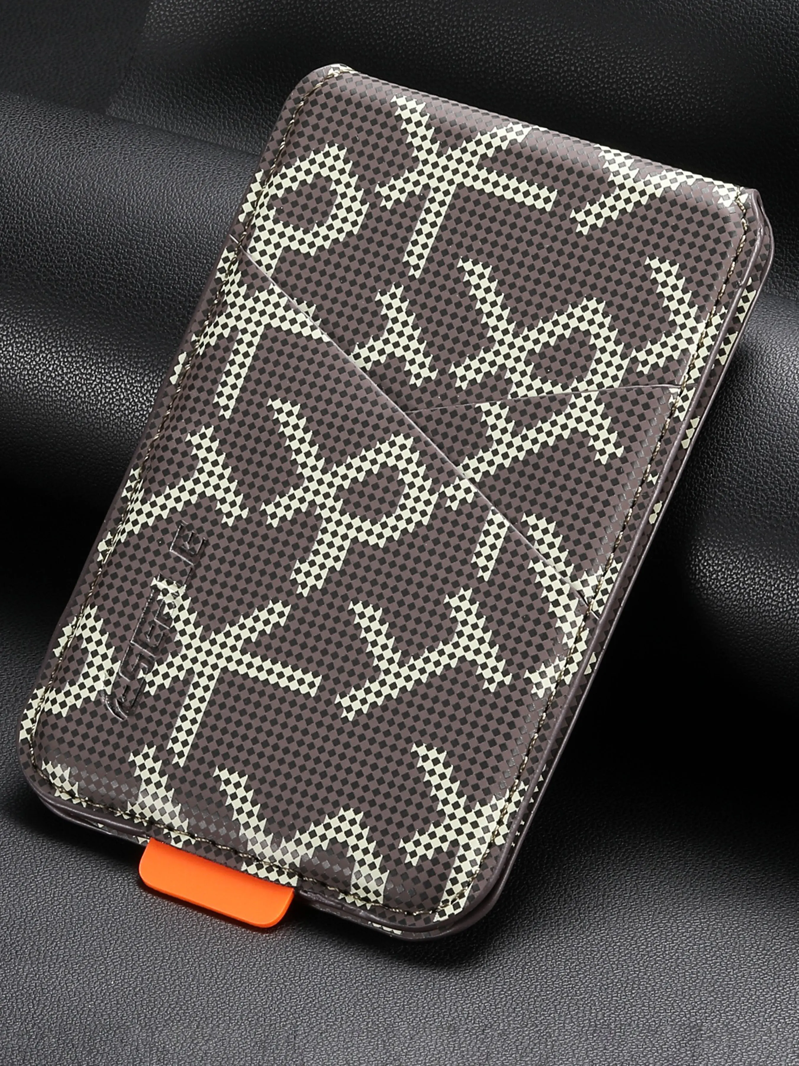 Card Storage Luxury Card Slot Faux Leather Magnet Stand RFID Mobile Phone Wallet For Unisex Relatives Friends And Elders Holiday Gift Phone Accessories