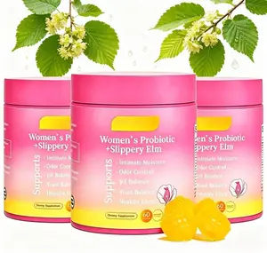 Her Juicy Women’s Odor Neutralizing Probiotic Gummies – Complete Formula Slippery Elm Bark, Prebiotics & Lactobacillus Complex for pH Balance & Intimate Dryness Relief, Natural Pineapple 60 Count