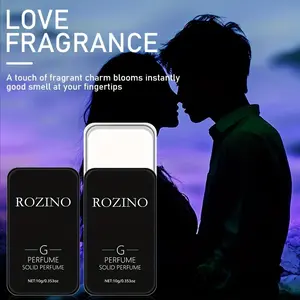 Rozino G Solid Perfume Dating Must - Amber & Floral Blend Leak-Proof Portable Compact Design Long Lasting Fresh Scent for All-Day Use Skin Friendly