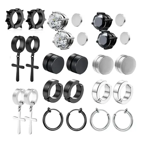 Magnetic Earrings Set, Modern Fashionable Earrings for Women & Girls, Casual Jewelry for Party, Daily Clothing Decor, Trendy All-match & Exquisite Jewelry for Birthday Gift