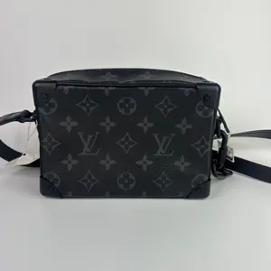 Pre-owned Louis Vuitton 528 Mini Soft Trunk Monogram Eclipse Crossbody Bag