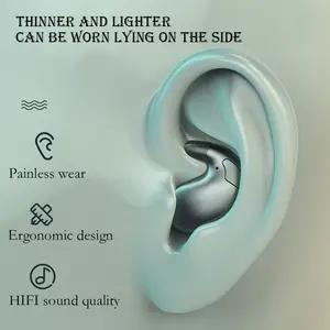 Ultra Mini Invisible Sleep Earbuds, Bluetooth 5.4 Small Hidden Earbuds Comfortable for Side Sleeping, No Pain All Day Wear Headphones