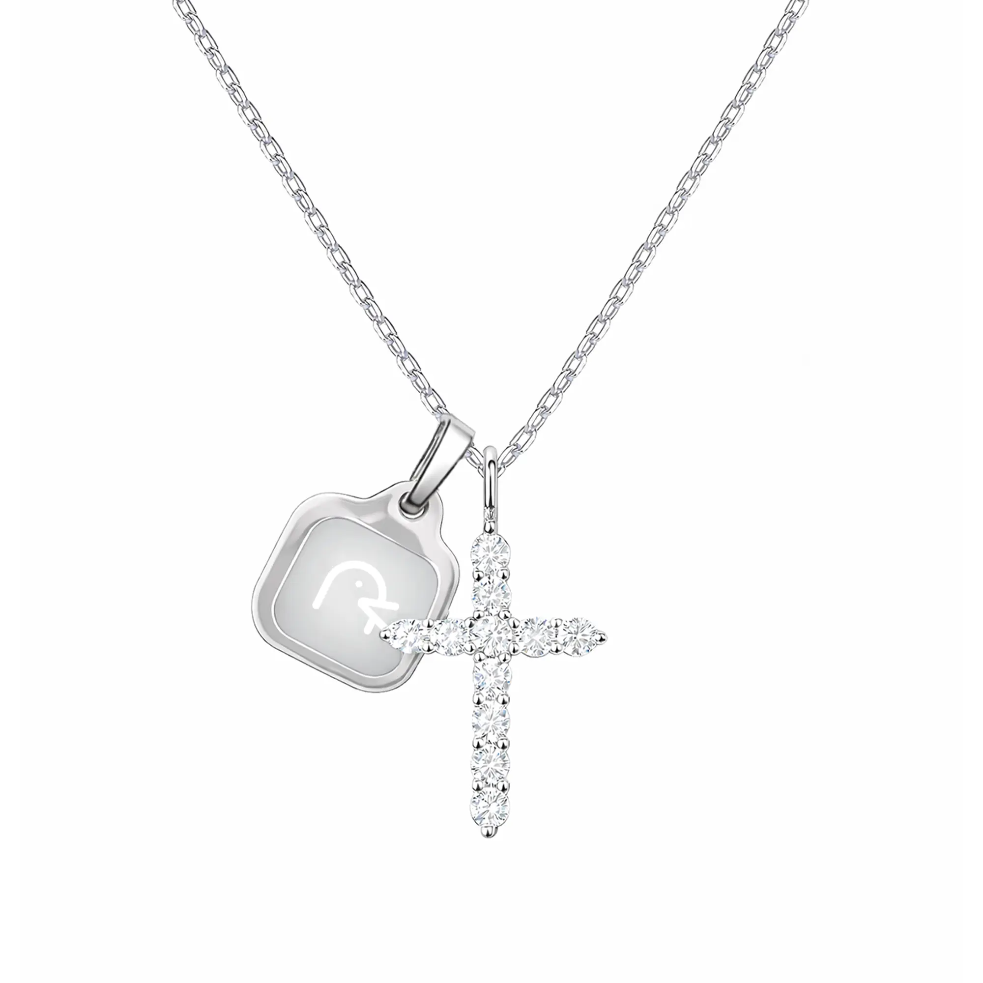 Minimalist Cross Necklace for Women, Interactive NFC Crucifix Necklaces with Daily Bible Verse, Adjustable Feminine Spiritual Jewelry, Birthday Gift, Everyday, Biblical Themed Necklaces