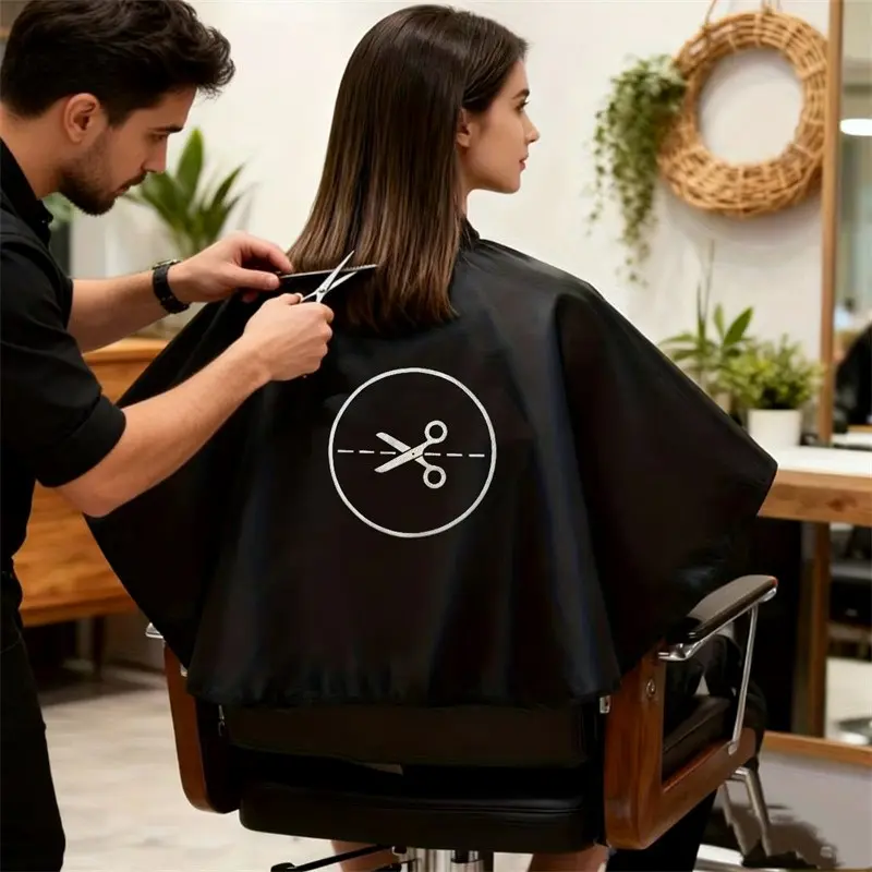Professional Salon Hairdressing Towel, Styling Dyeing Shoulder Wrap Shawl, Barber Apron for Hairstylists, Home Use, Durable