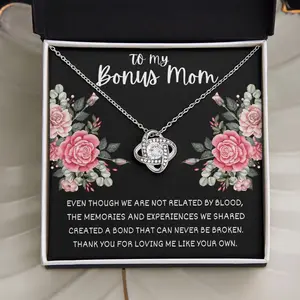 Bonus Mom Gift - Necklace for Stepmom | Unbiological Mom Gift for Mother’s Day, Birthday, Christmas | Meaningful Message Card Inside