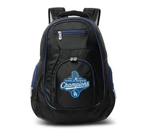 Mojo Licensing MLB World Series LA Dodgers NavyTrim Backpack