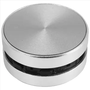 Portable Mini Bluetooth Audio Speaker - Wireless Bone Conduction Induction Vibration Speaker That Turns Any Surface Into A Sound Output Device (Silver)