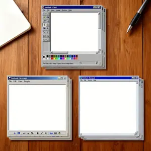 Retro Computer Design Sticky Note, Adhesive Stickers, Sticker Sheets, Sticker Packs, 3 Counts/set Creative Office & School Notepad, Perfect Gift for Students and Teachers, Funny Gift, Perfect Christmas Gift