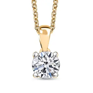 Luxuriant Lab Grown Diamond G-H SI 1 ctw Pendant Necklace in 14K Yellow Gold 20 Inches Christmas Gifts