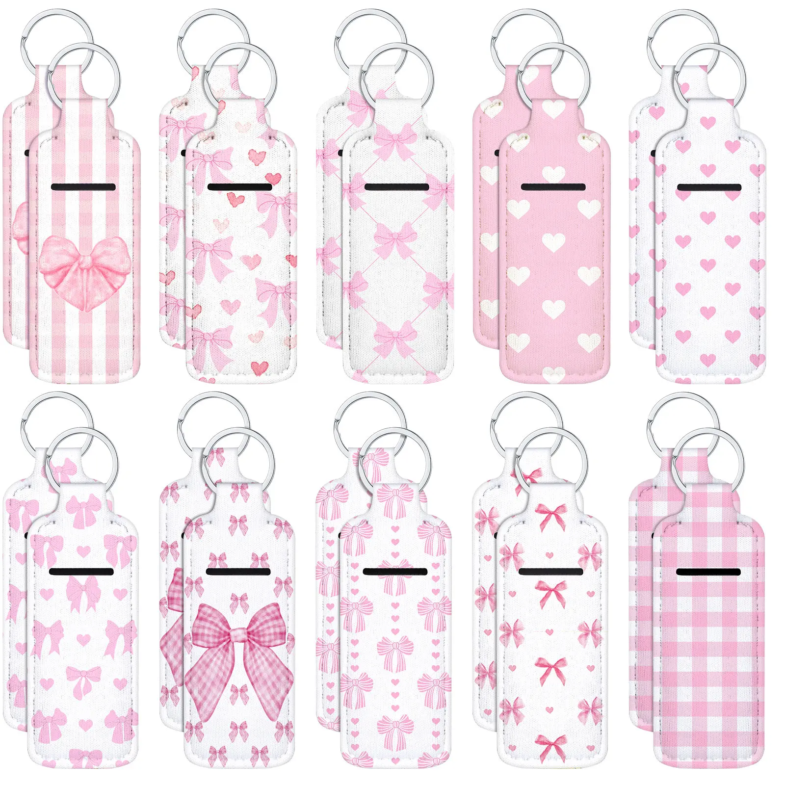 20Pcs Lipstick Holder Keychain Gifts for Employee Teacher Nurse Cowoker Friends Guest Bow Lip Balm Holder Keychain for Birthday Baby Shower Gender Reveal Party Favors Pumpkin Lip Balm Holder Friendsgiving Exchange Gifts for Thanksgiving Party Favor