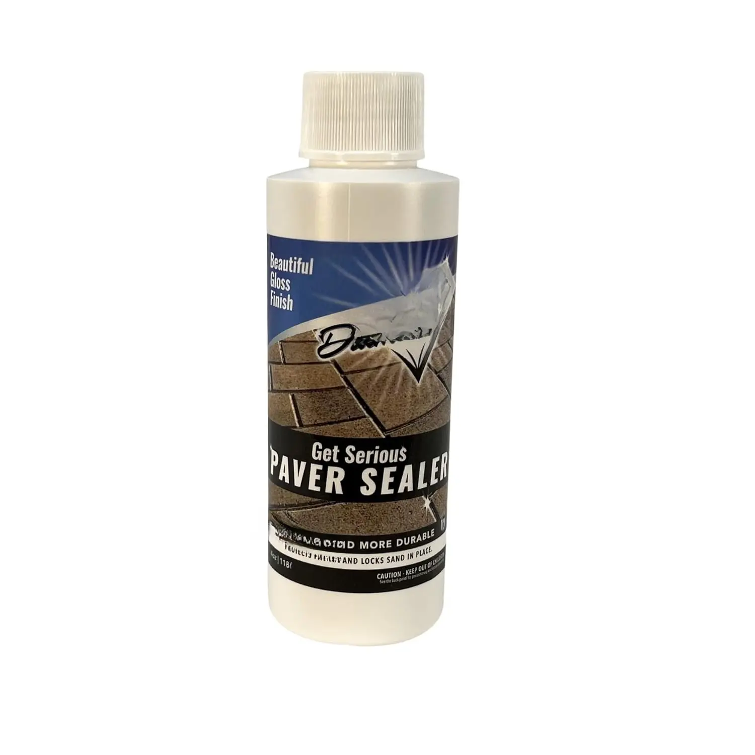 GET SERIOUS Paver Sealer Super  Concrete Paver Sealer and Sand Lock All-in-One. Water Based Wet Look Sealant for Cement, Brick,  Stone, Slate, Bluestone, Patio, Driveway. (4 Ounce)
