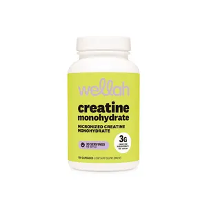 Wellah Creatine Capsules | Creatine Monohydrate Supplement | 3g of Creatine Per Serving | 30 Servings  creatine for women | tiktok shop deals |  gym essentials women |  supplements for women | nurse essentials |