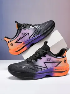Unisex Running Shoes, Lightweight Breathable Sports Casual Sneakers, Shock Absorbing Sole, Ideal for Marathon, Training, Daily Wear, Sporty Running Shoes
