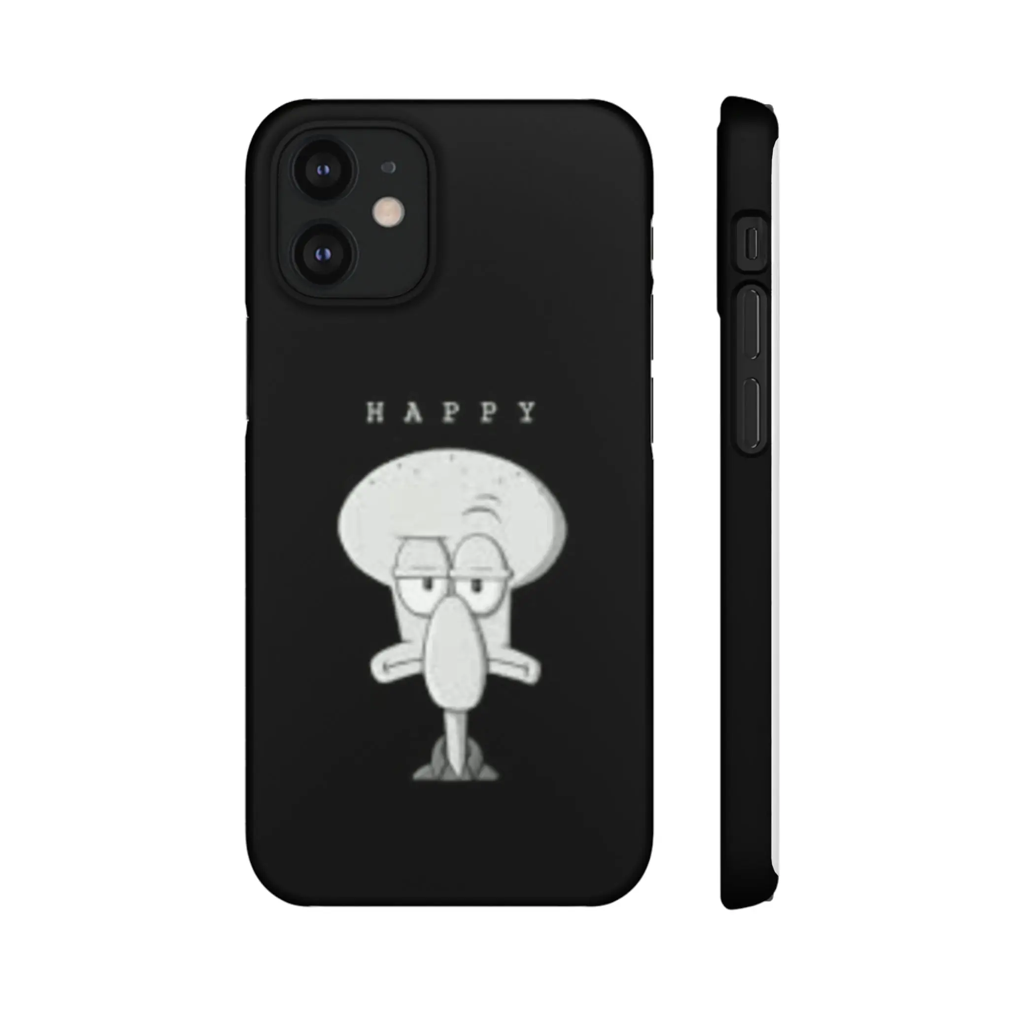 SpongeBob Happy Snap Case, Fun Phone Cover, Quirky Gift, Cartoon Accessory, Humor Case, Unique Phone Protector Protection Cellphone Protective Shockproof Smartphone Screen Protector Casing iphone