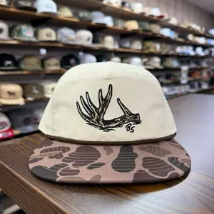 Antler Shed Rope Hat - Cream/Duck Camo
