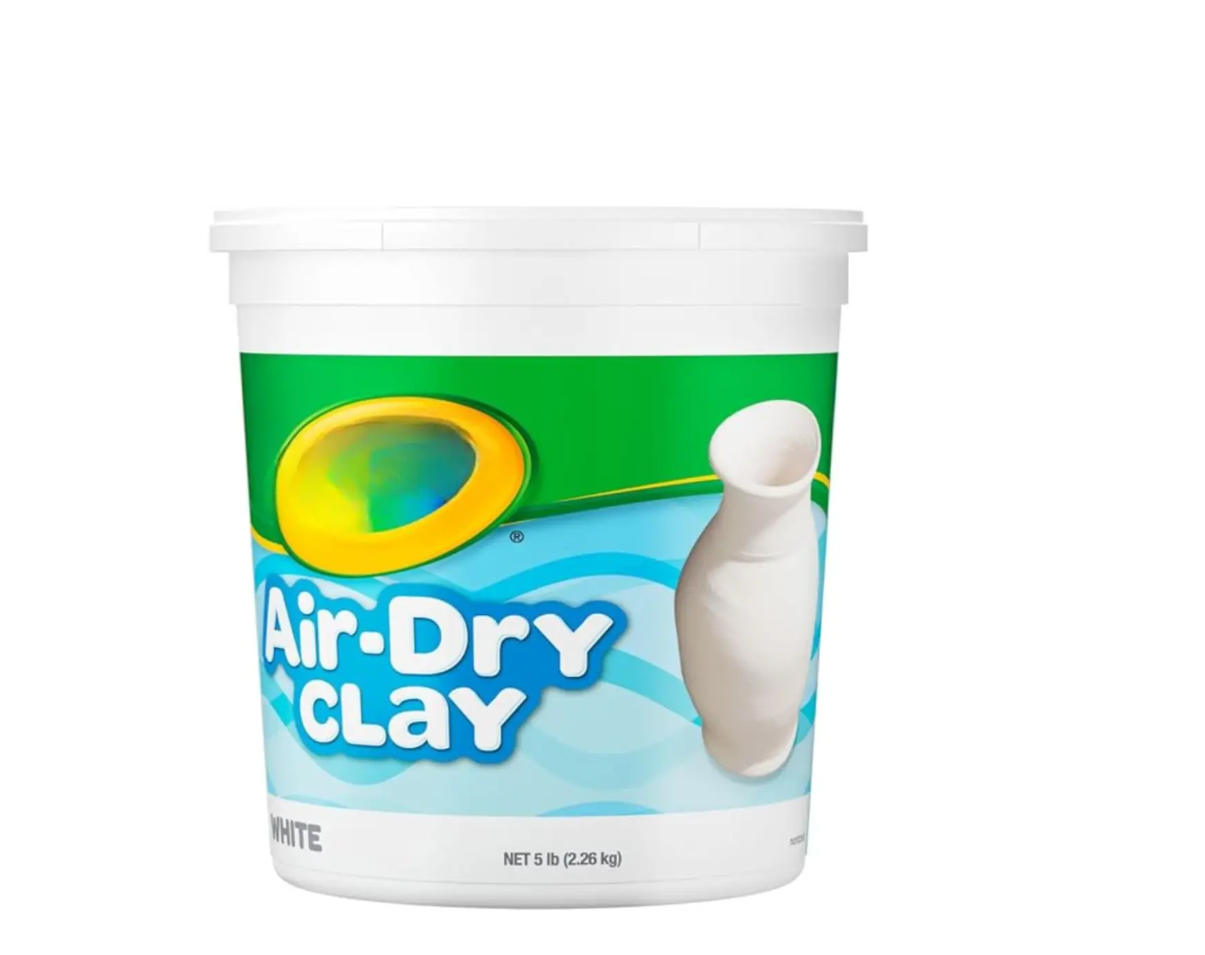 Air Dry Clay (5lbs), Natural White Modeling Clay for Kids, Sculpting Material, Bulk Craft Supplies for School Classrooms