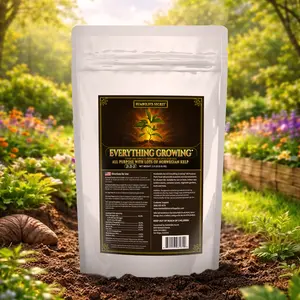 Humboldts Secret Everything Growing 20-20-20 Fertilizer - All Purpose Plant Food for Indoor & Outdoor Plants, Vegetables, Flowers & Herbs | Fast Growth Booster with Kelp