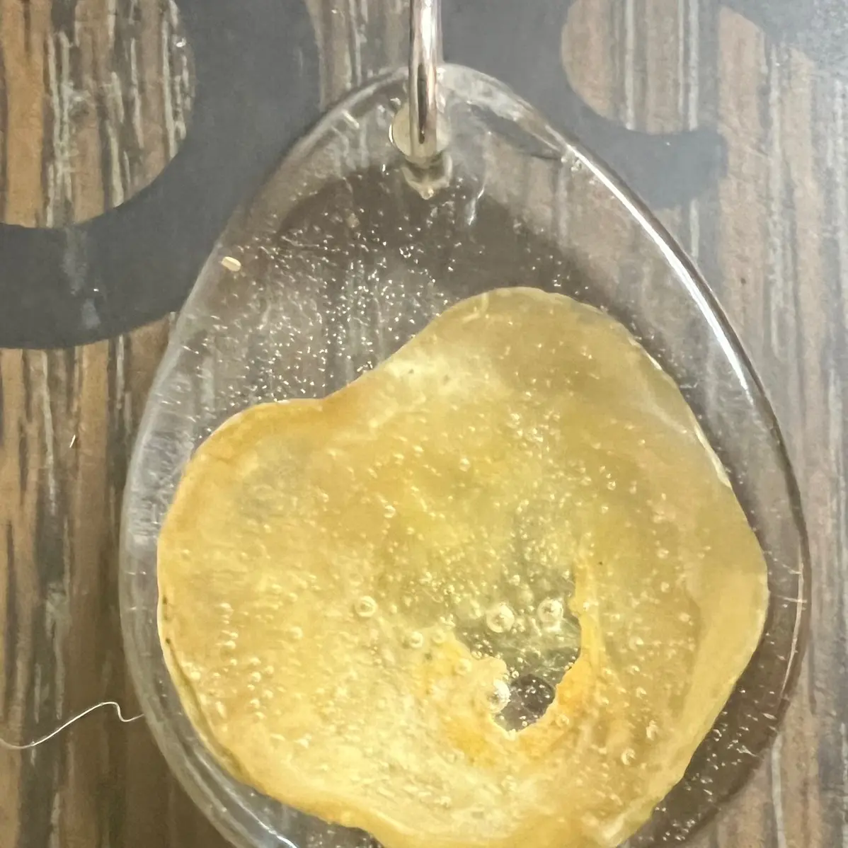 Hand made resin pendant