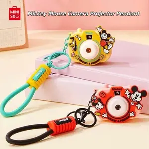 Disney Colorful Summer Mickey Series Camera Projection Pendant,Cute Collectible, Suitable For Backpacks,Keys,Pendant Accessory,Perfect Holiday Gift