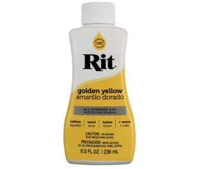 Rit Golden Yellow 8 oz Liquid Fabric Dye for Clothing Décor & Crafts