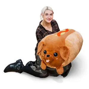 Massive Squishable Dachshund Hot Dog Plush