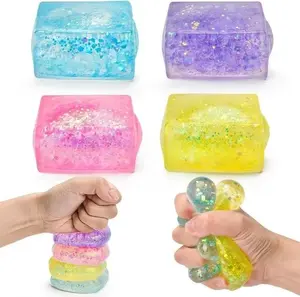 4pcs Malt Sugar Squeeze Toy, Slow-Rebound Toy, Cute Anxiety Relief Fidget Toy, Soft Squeeze Decompression Dough for Adult,Valentine's Day and Easter gifts, suitable for children to exchange gifts