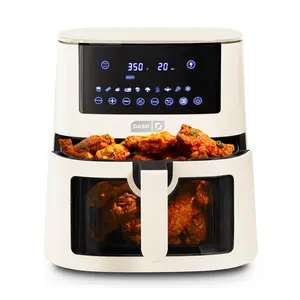 DASH 7QT Clear View Digital Air Fryer with 11 Preset Cooking Modes & AirCrisp® Technology for Healthier Snacking - Multifunctional Cooker