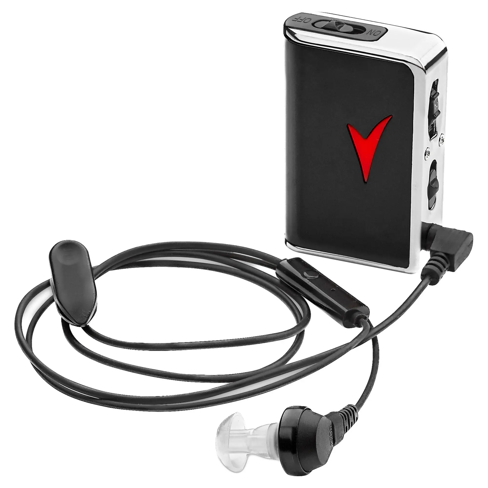 Compact Portable Stereo Clip Personal Sound Amplifier - 50dB Sound Gain, 100ft Range Pocket Audio Voice Enhancer Device (Phones & Electronics, Audio & Video, Amplifiers & Mixers)