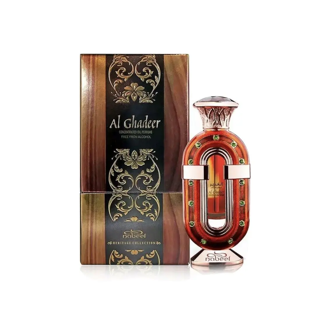 Nabeel Al Ghadeer Concentrated Oil Perfume - 0.70 oz Luxurious Unisex Fragrance, Citrus-Rose-Wood Notes, Earthy Woody Scent, Floral Aroma, Single Item (Beauty & Personal Care)